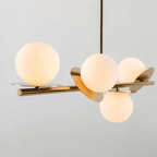 houseof 4 Plate Pendant Light | Brass