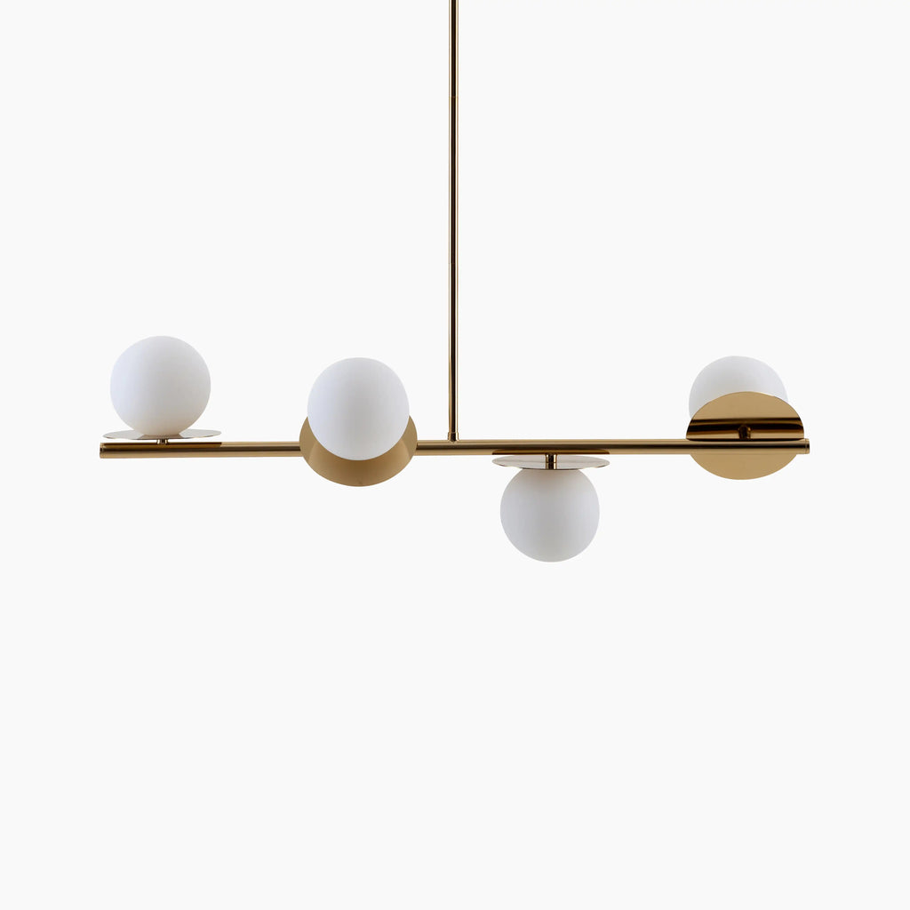 houseof 4 Plate Pendant Light | Brass