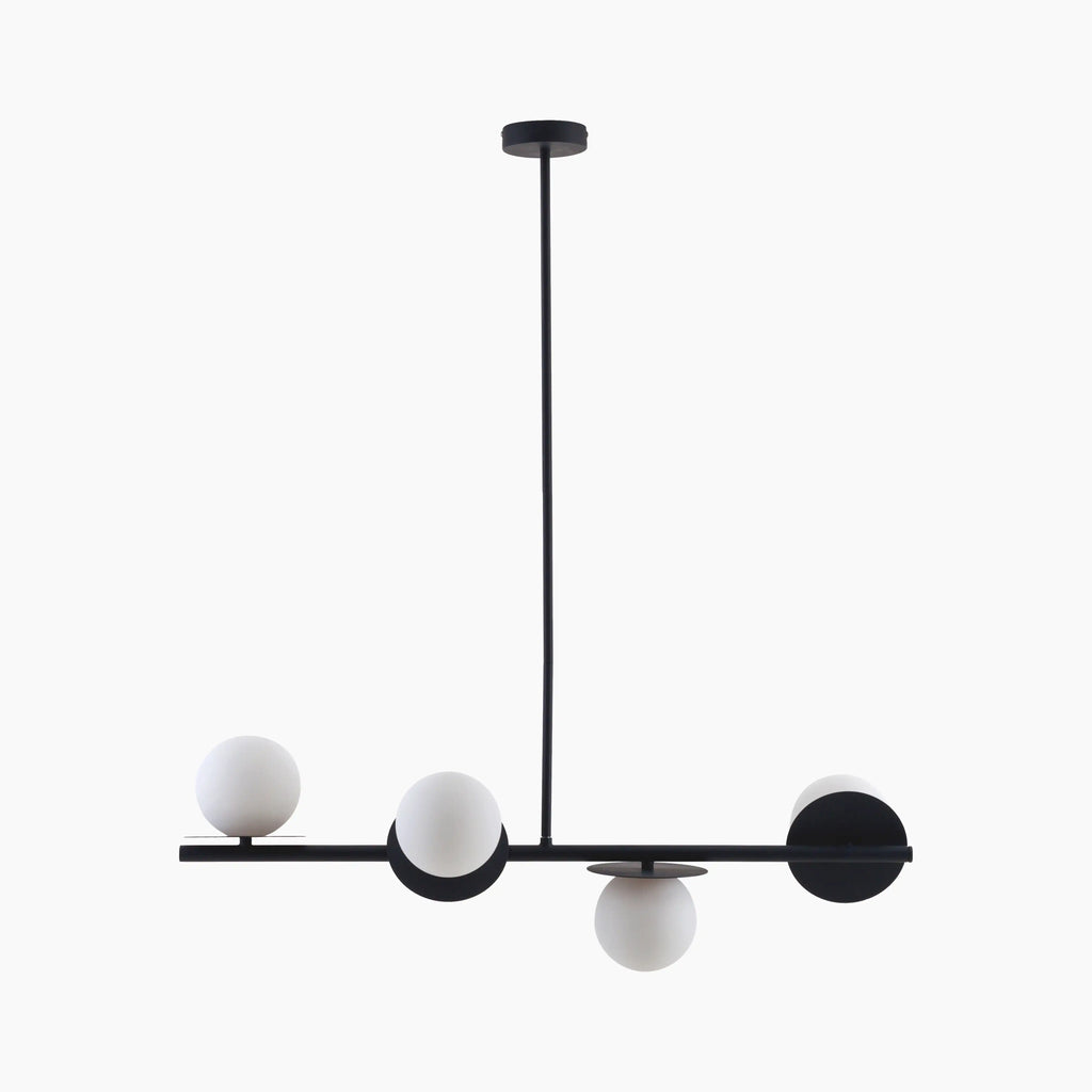 houseof 4 Plate Pendant Light | Charcoal