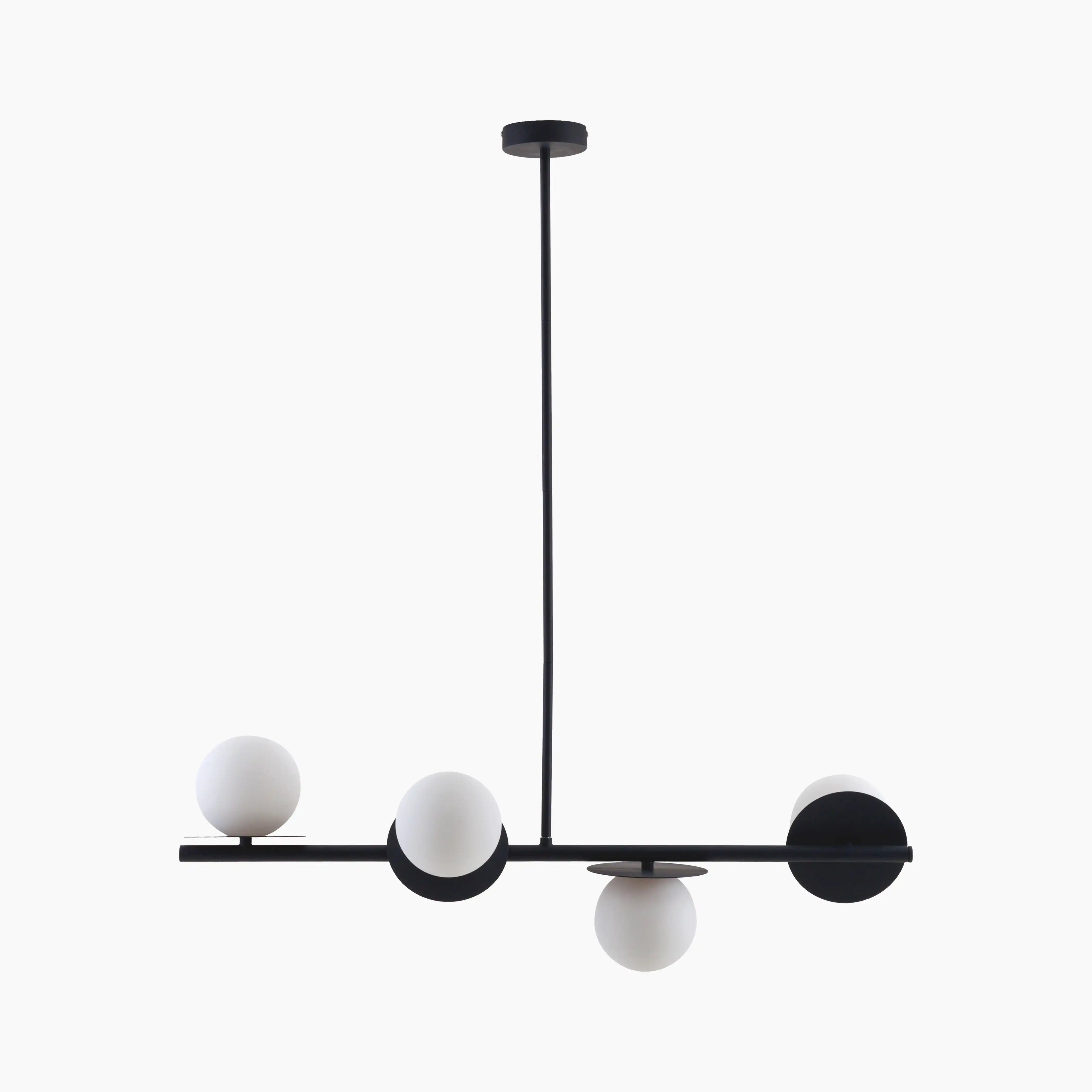 houseof 4 Plate Pendant Light | Charcoal