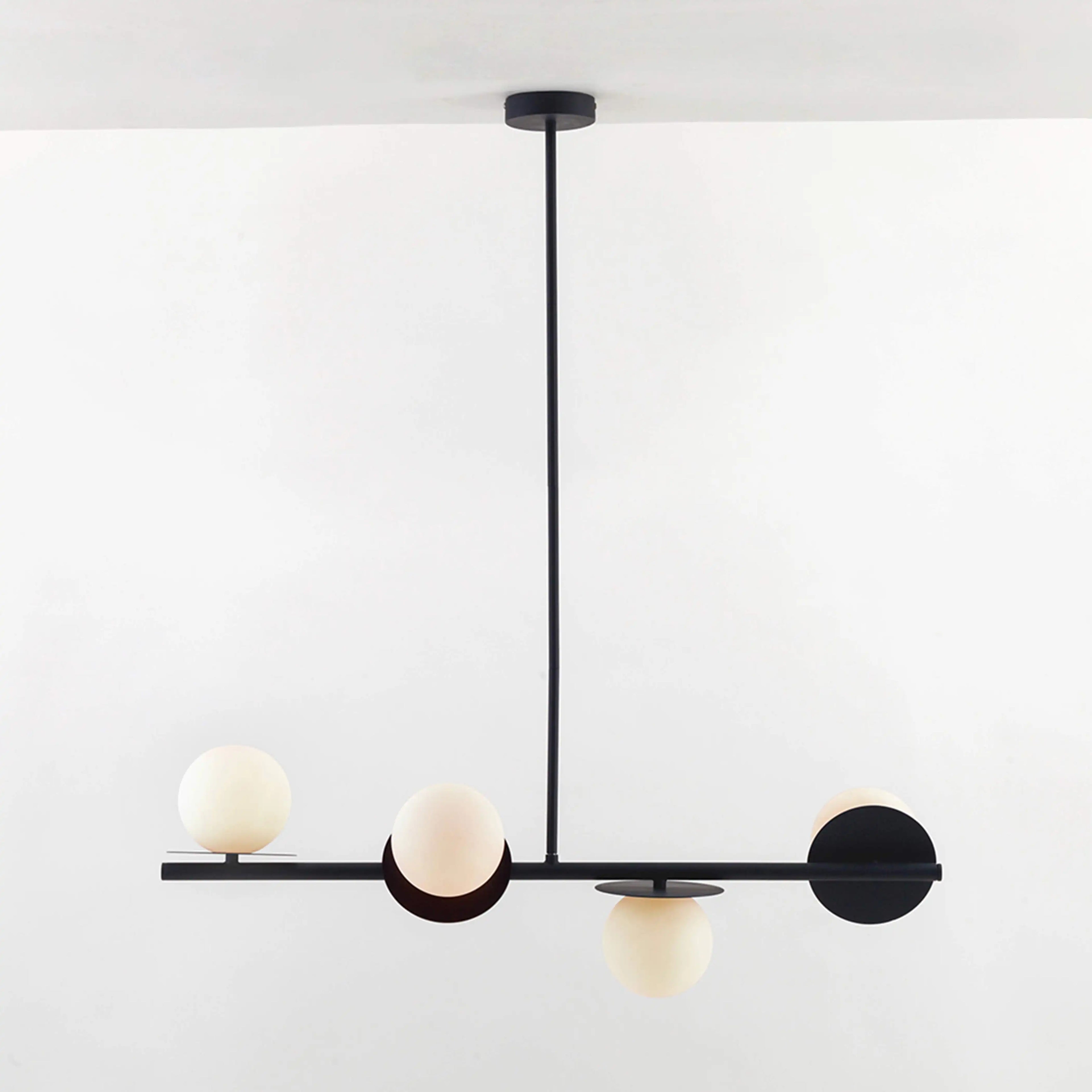 houseof 4 Plate Pendant Light | Charcoal