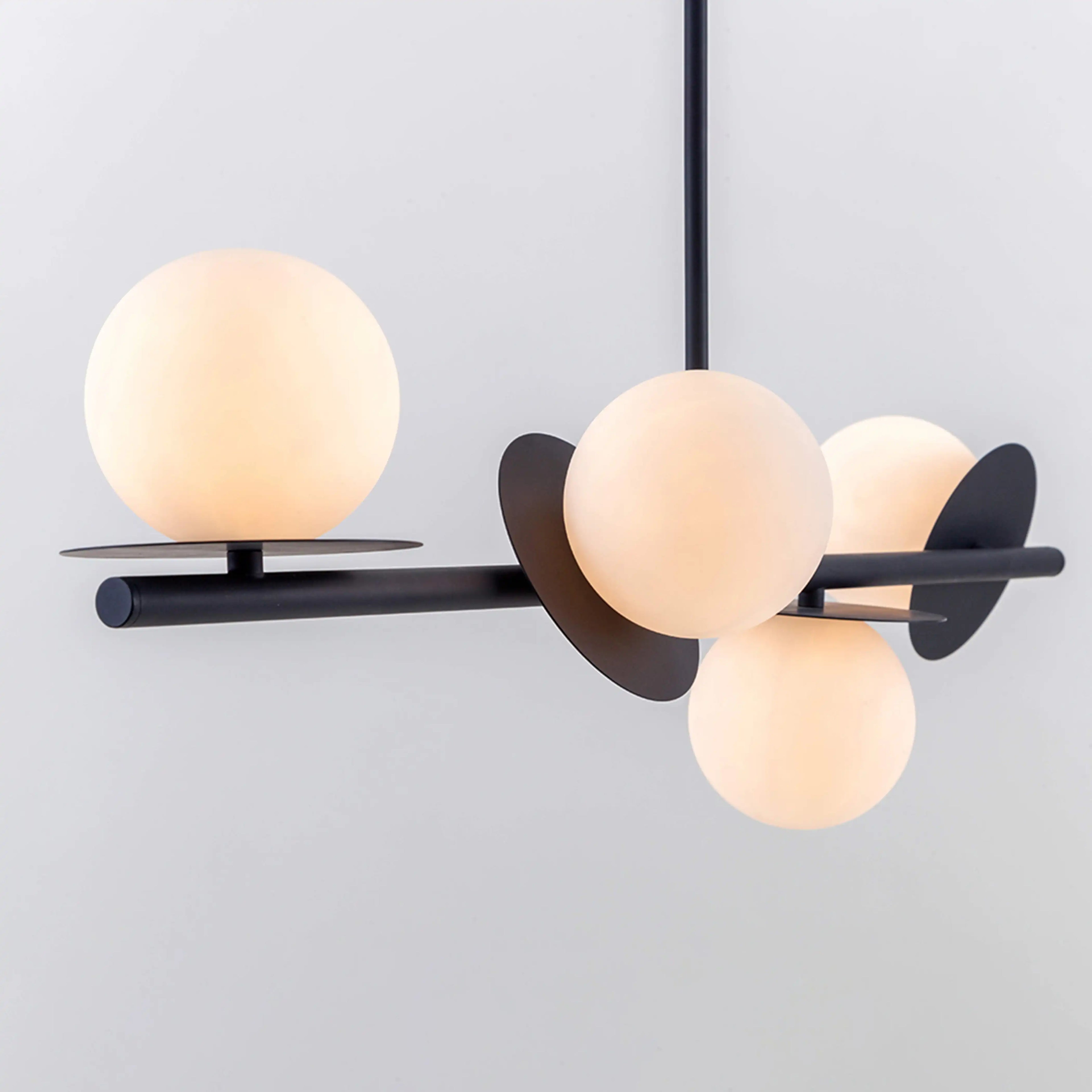 houseof 4 Plate Pendant Light | Charcoal