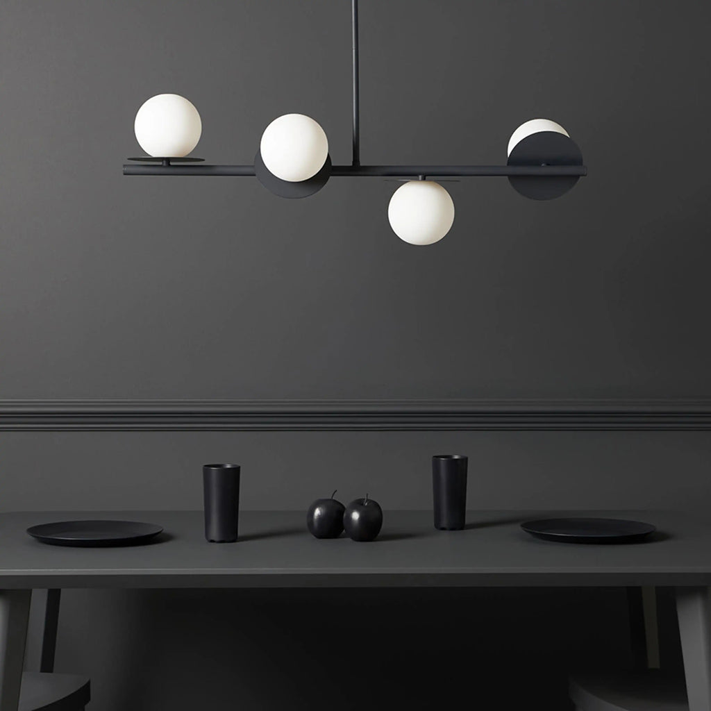 houseof 4 Plate Pendant Light | Charcoal