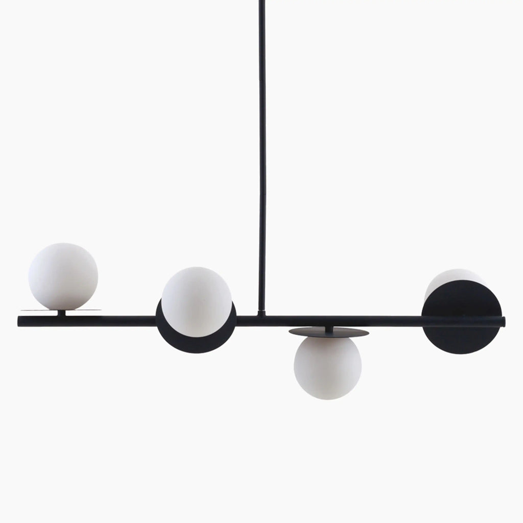 houseof 4 Plate Pendant Light | Charcoal
