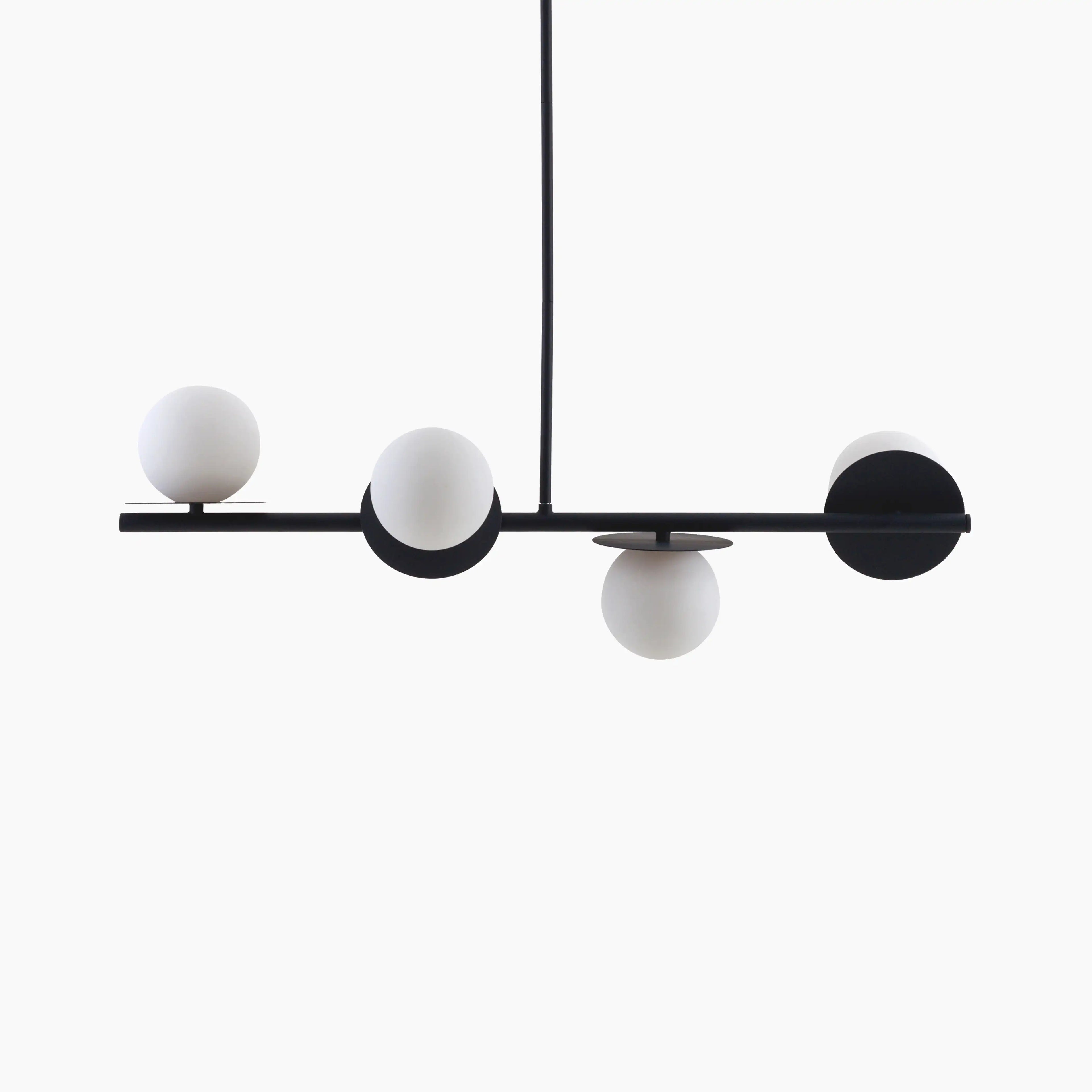 houseof 4 Plate Pendant Light | Charcoal