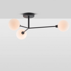 houseof 3 Light Flush Ceiling Light | Charcoal