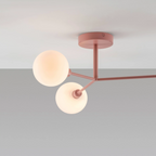 houseof 3 Light Flush Ceiling Light | Pink