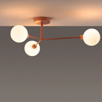 houseof 3 Light Flush Ceiling Light | Pink
