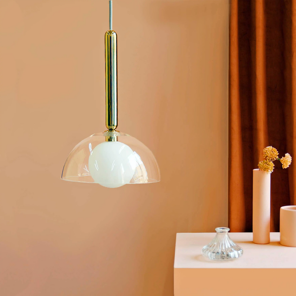 houseof Glass Dome Ceiling Light | Brass