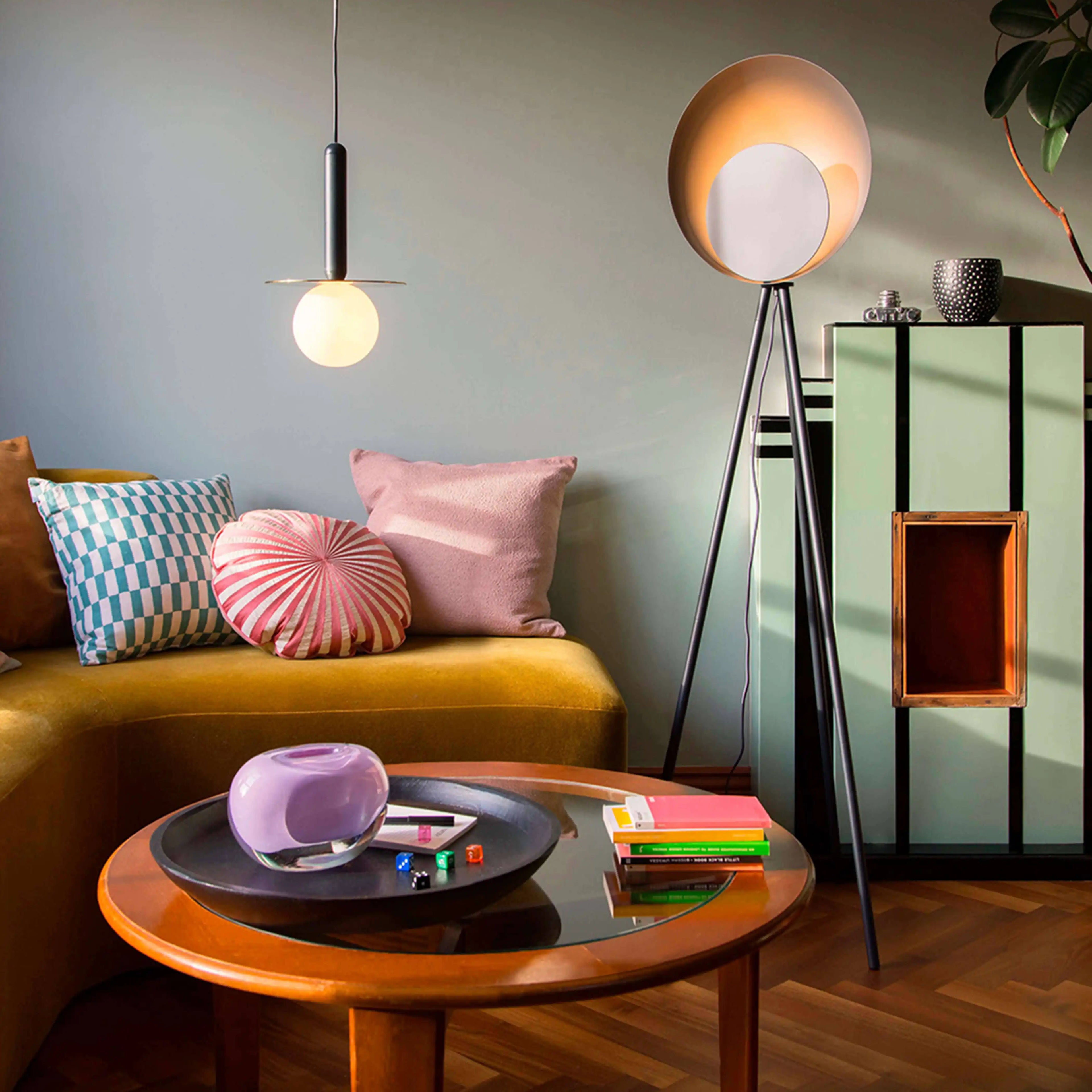 houseof Plate Pendant Light | Charcoal