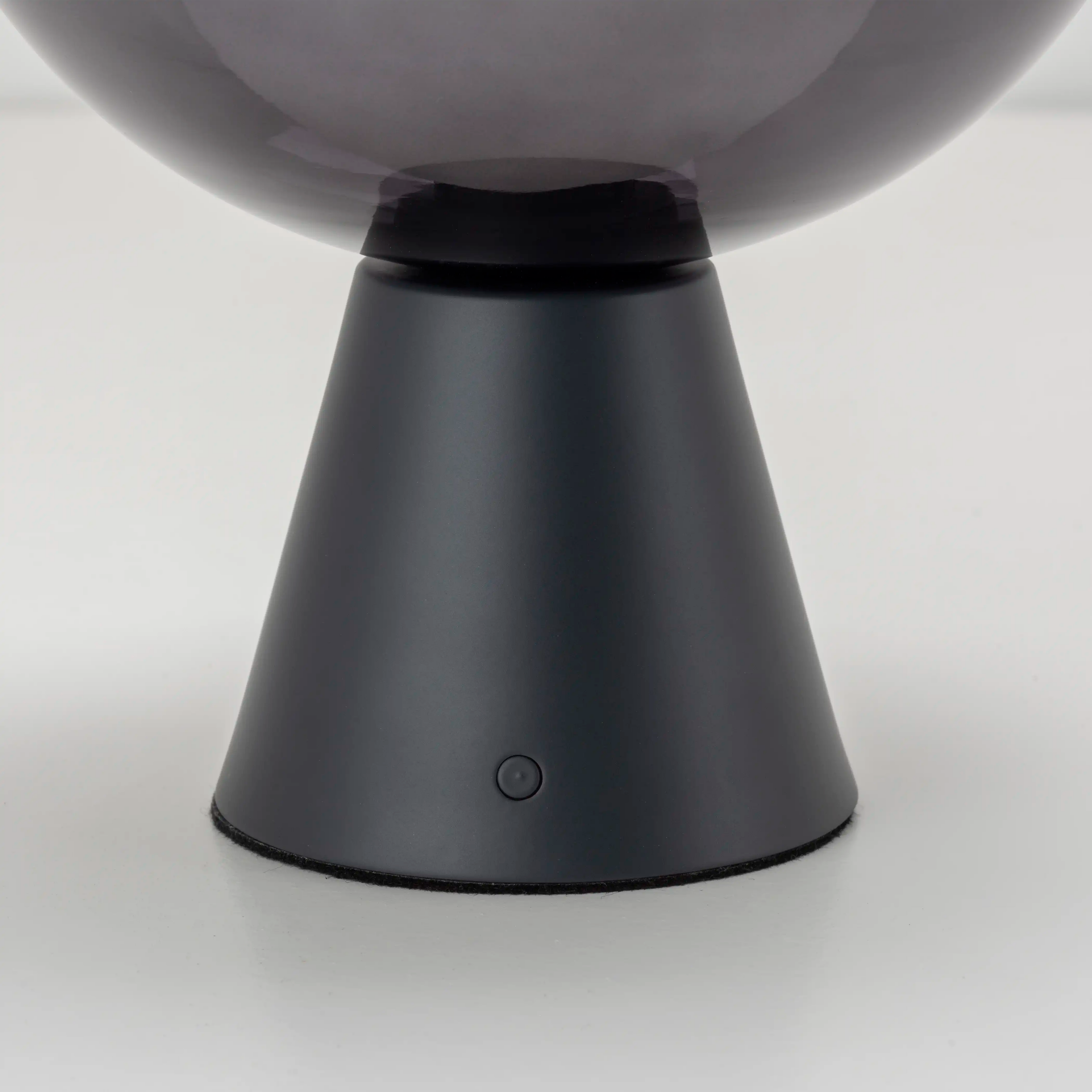 houseof Bowl Cordless Table Lamp | Charcoal