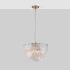 houseof Glass Disk Chandelier Ceiling Light | White