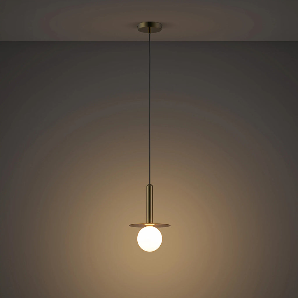 houseof Plate Pendant Light | Brass