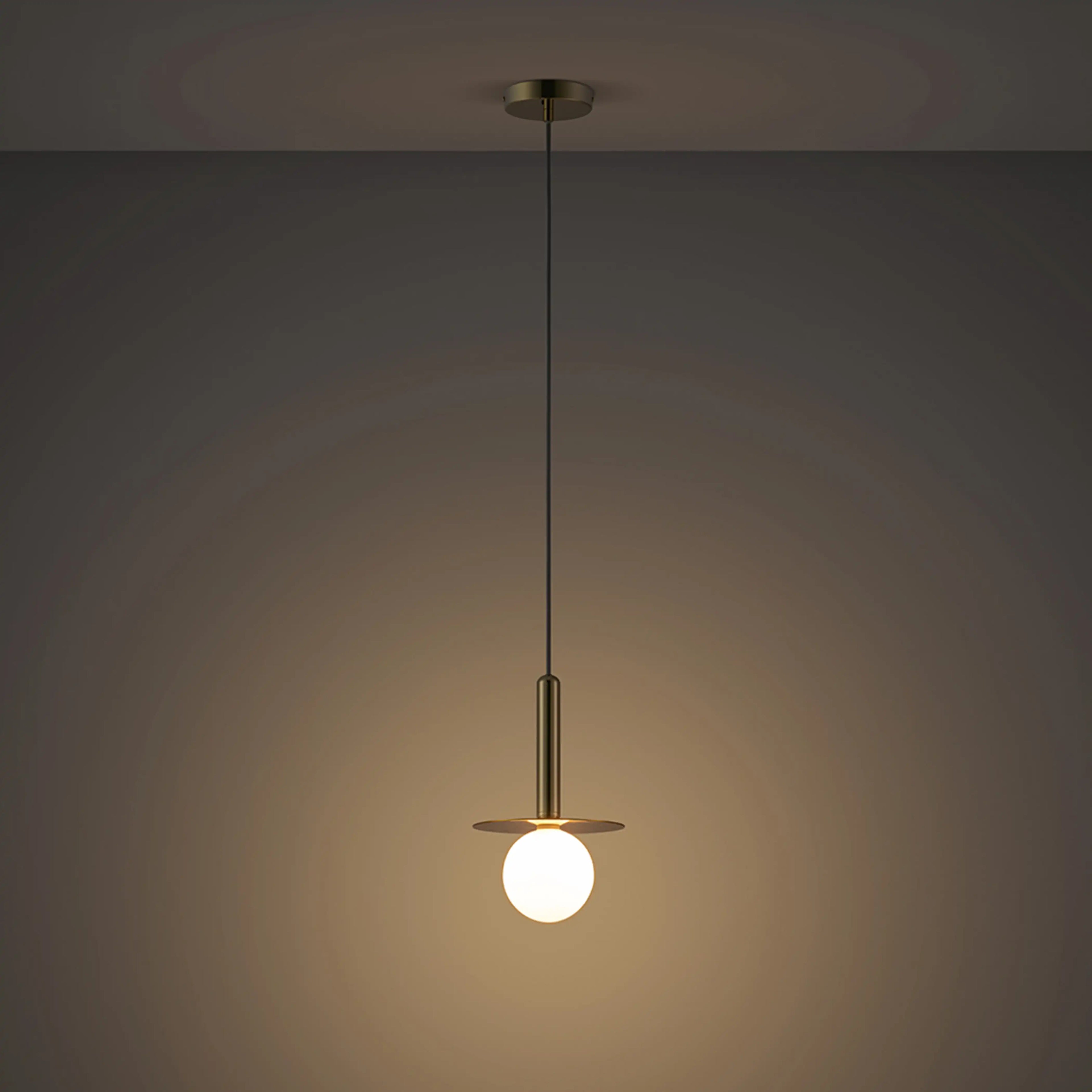 houseof Plate Pendant Light | Brass