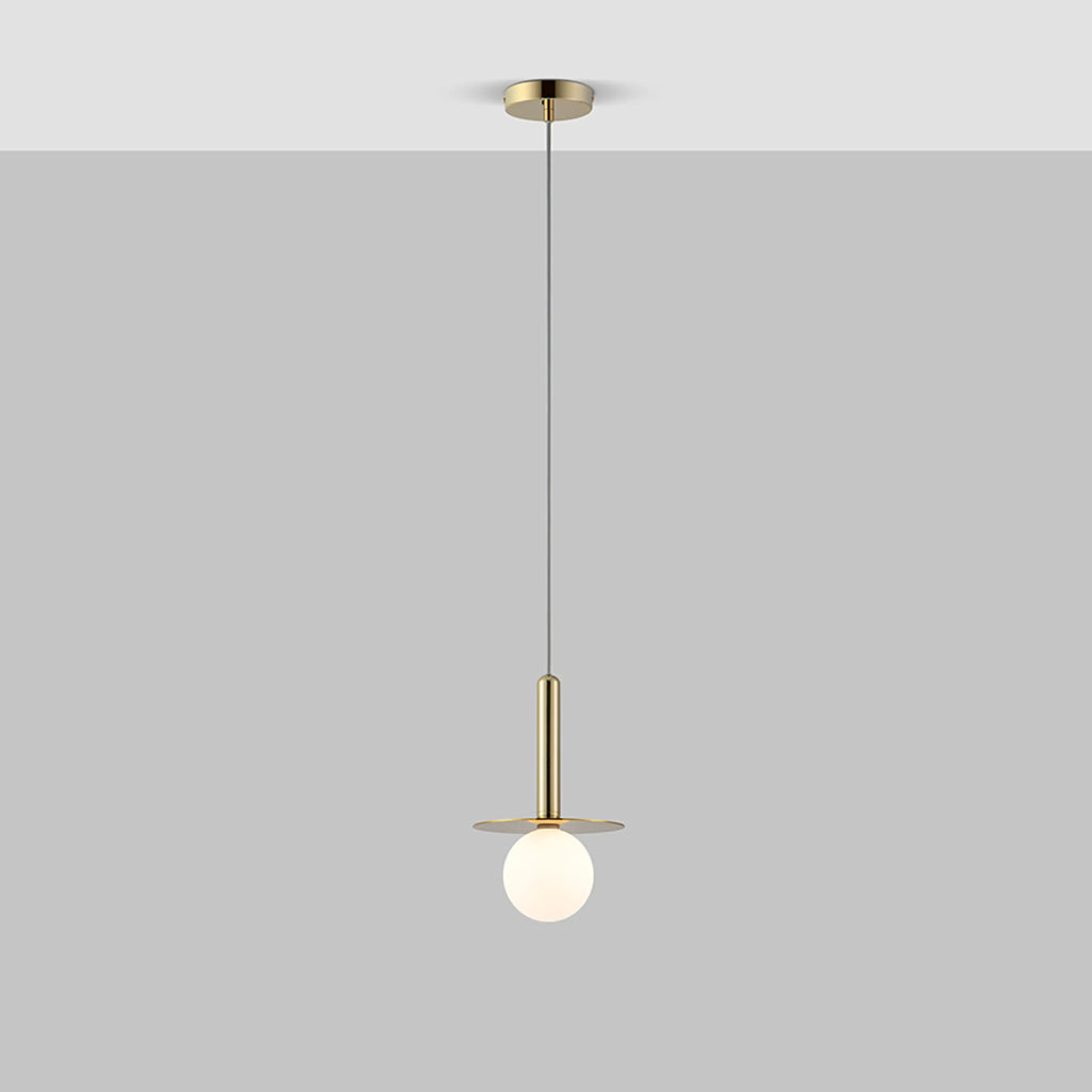 houseof Plate Pendant Light | Brass