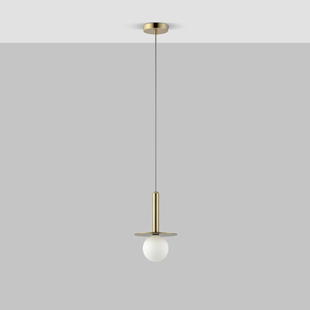 houseof Plate Pendant Light | Brass