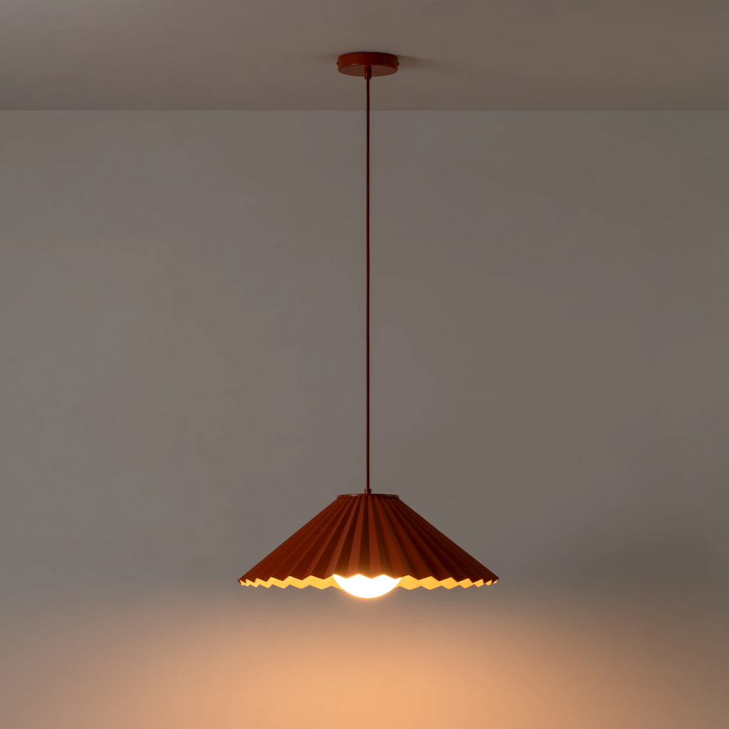 houseof Pleat Ceiling Light | Red