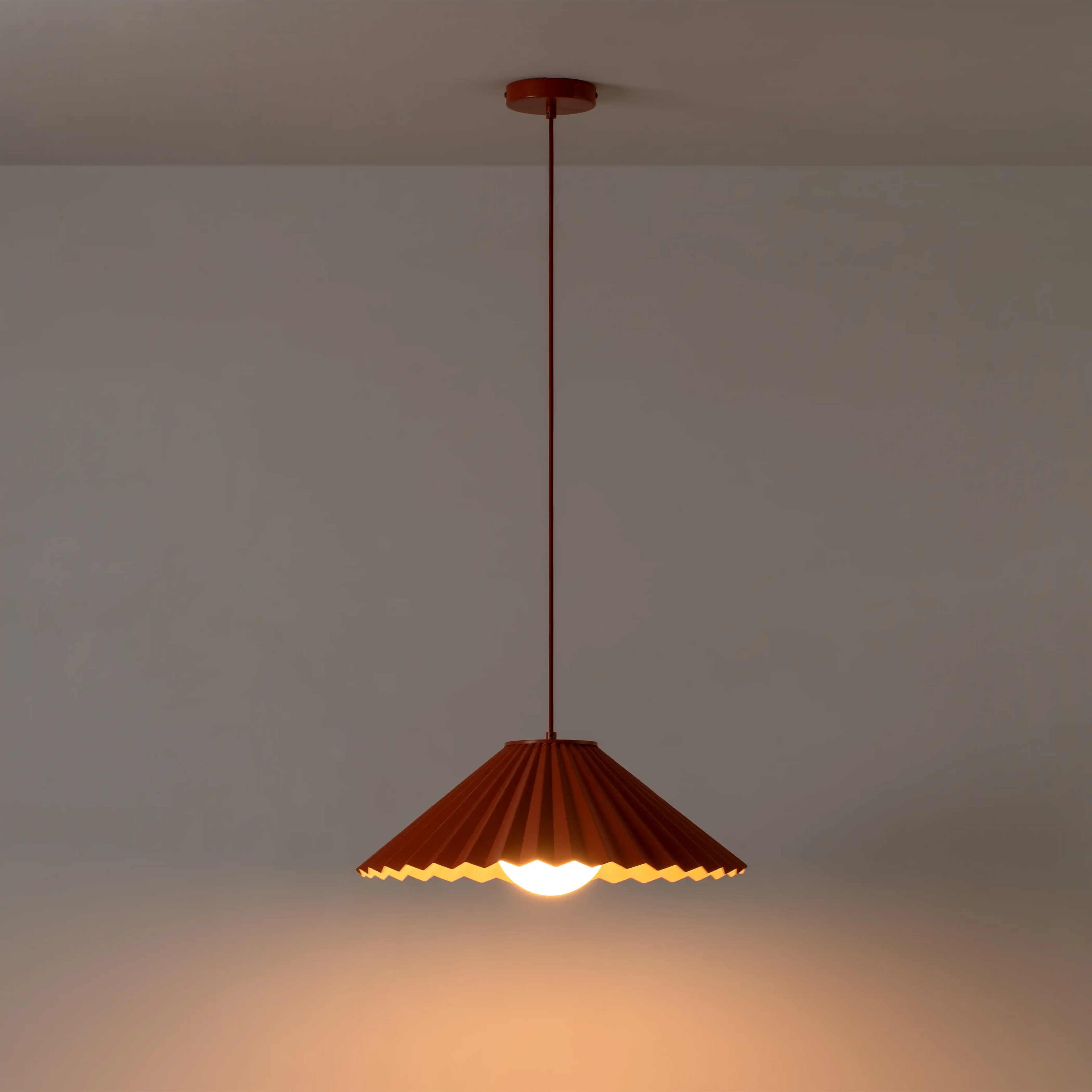 houseof Pleat Ceiling Light | Red