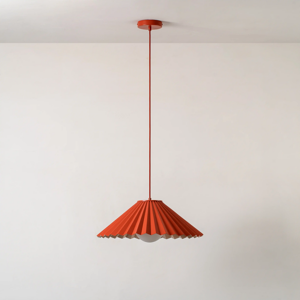 houseof Pleat Ceiling Light | Red