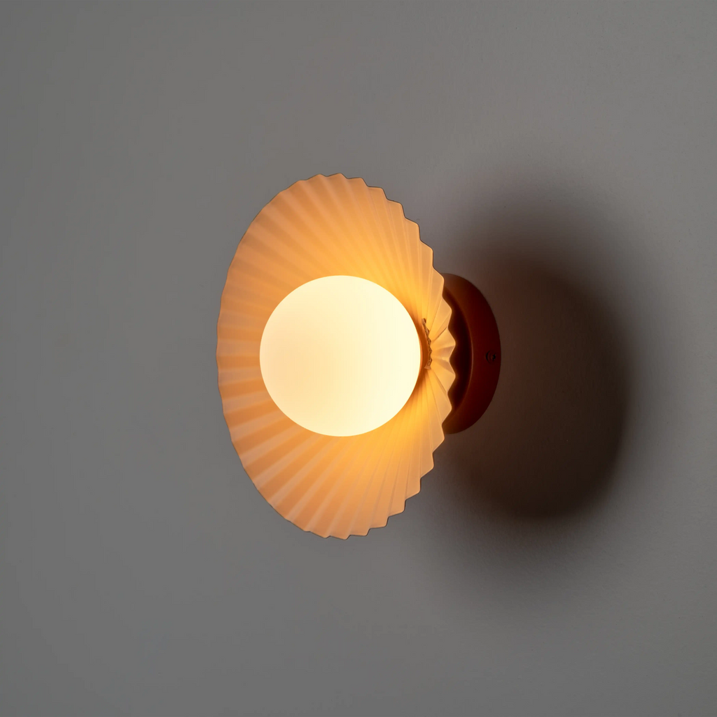 houseof Pleat Flush Wall & Ceiling Light | Red