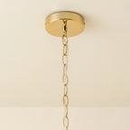 houseof Glass 3 Tiered Chandelier | Amber Orange