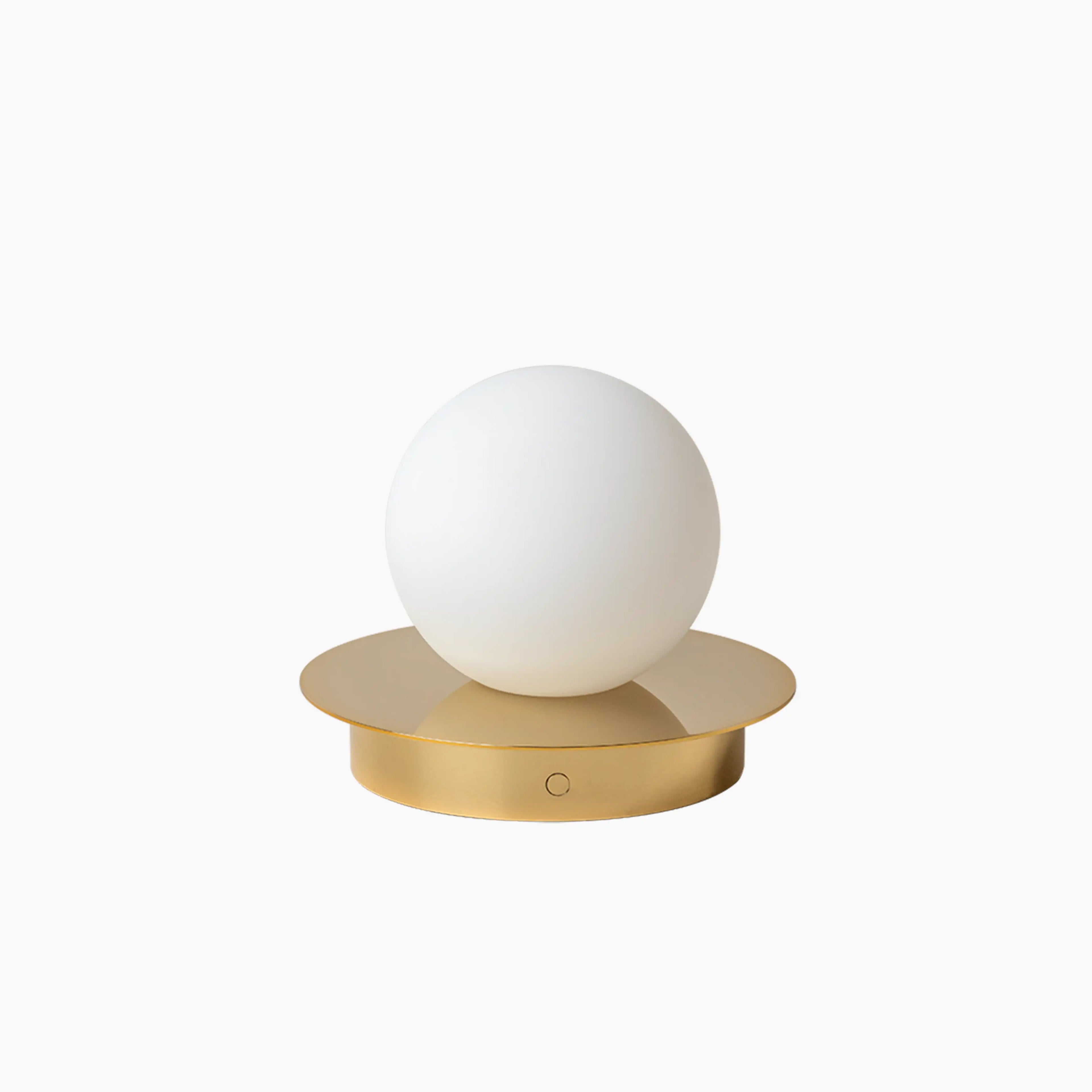 houseof Opal Disk Cordless Table Lamp | Brass