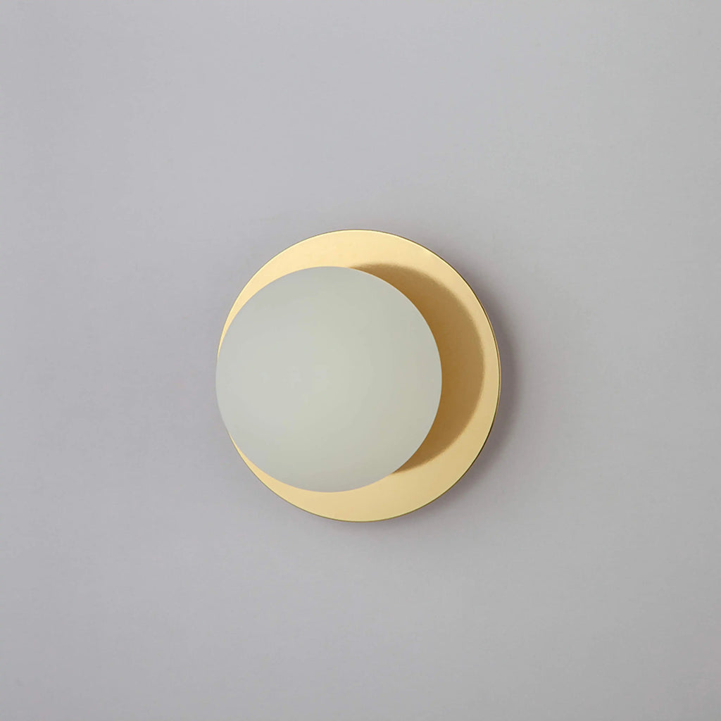 houseof Opal Disk Cordless Table Lamp | Brass