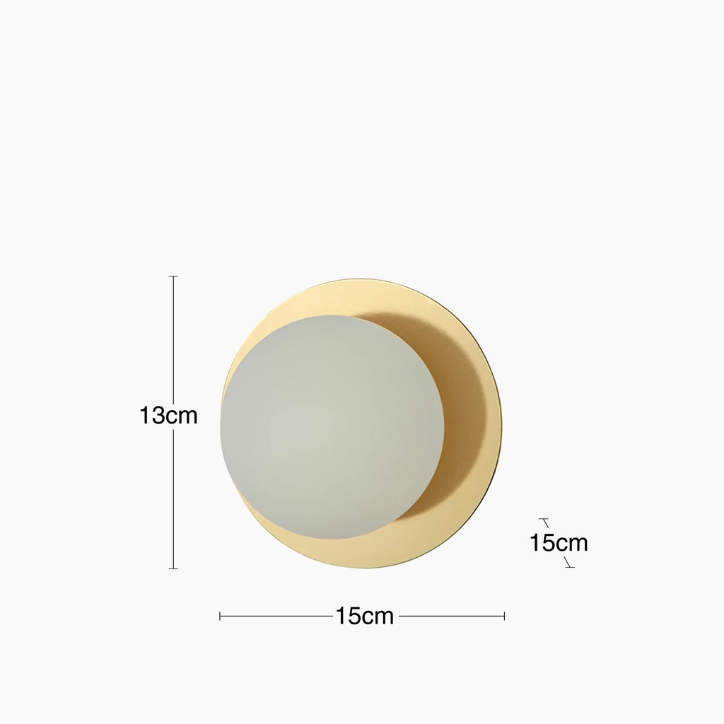 houseof Opal Disk Cordless Table Lamp | Brass