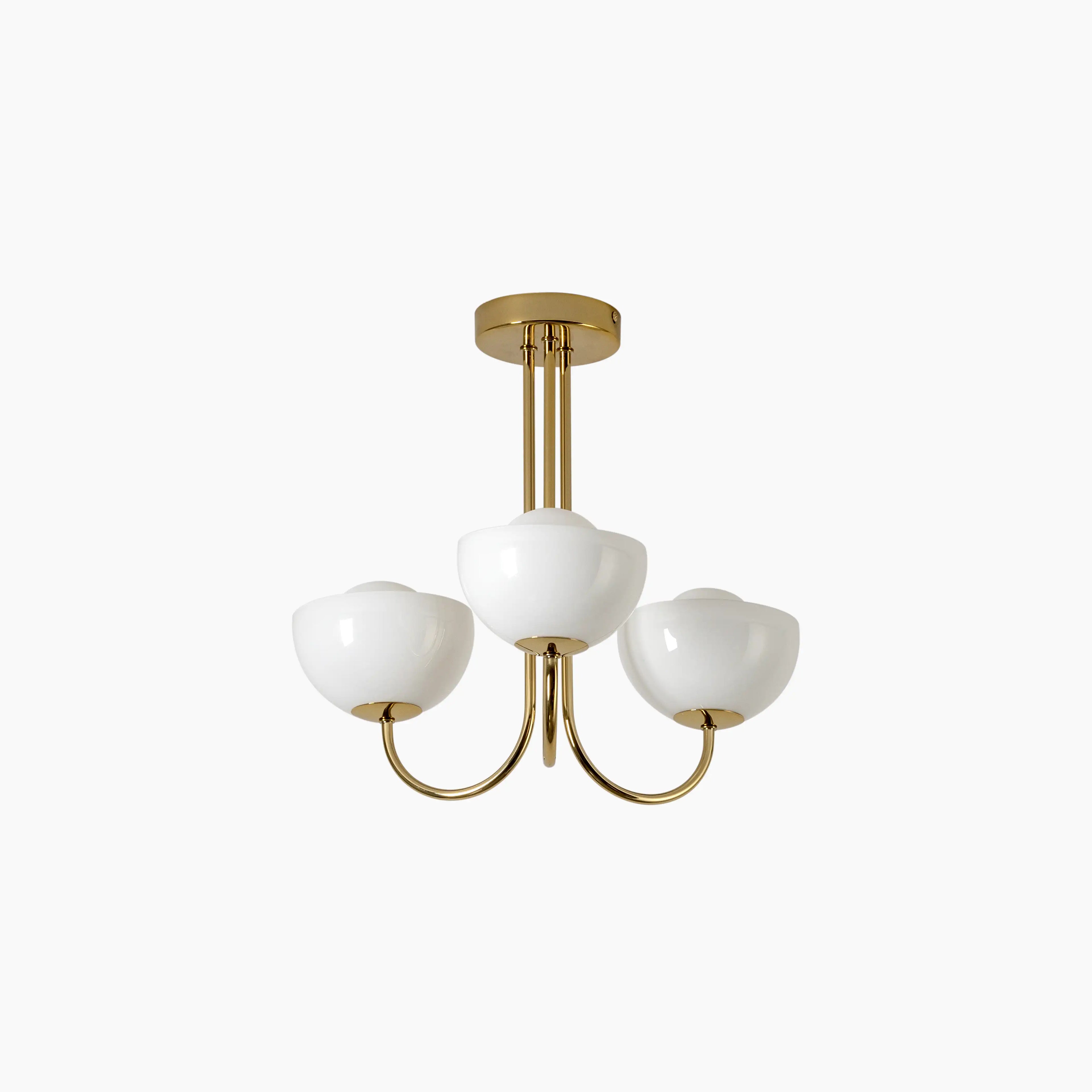 houseof 3 Light Bowl Ceiling Light | Brass