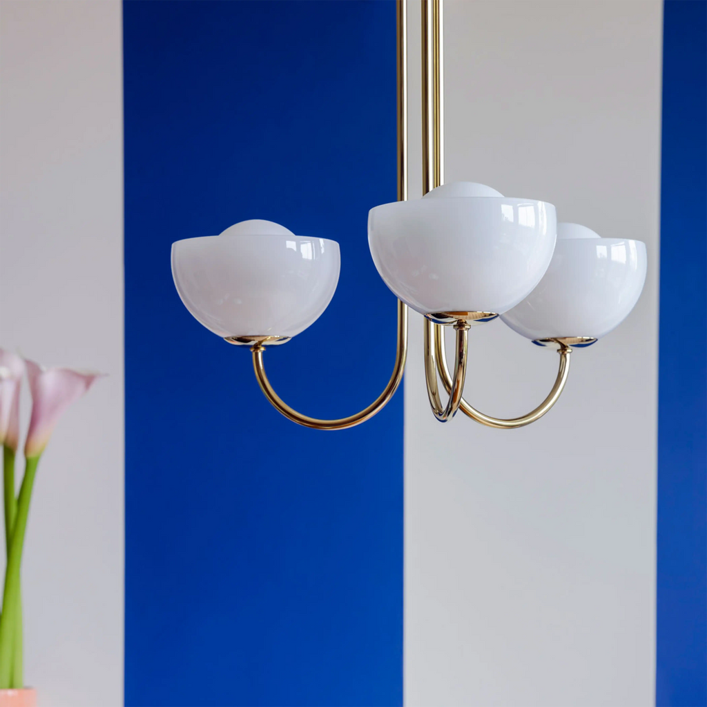 houseof 3 Light Bowl Ceiling Light | Brass