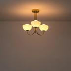 houseof 3 Light Bowl Ceiling Light | Brass