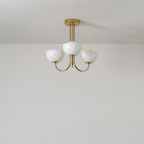 houseof 3 Light Bowl Ceiling Light | Brass