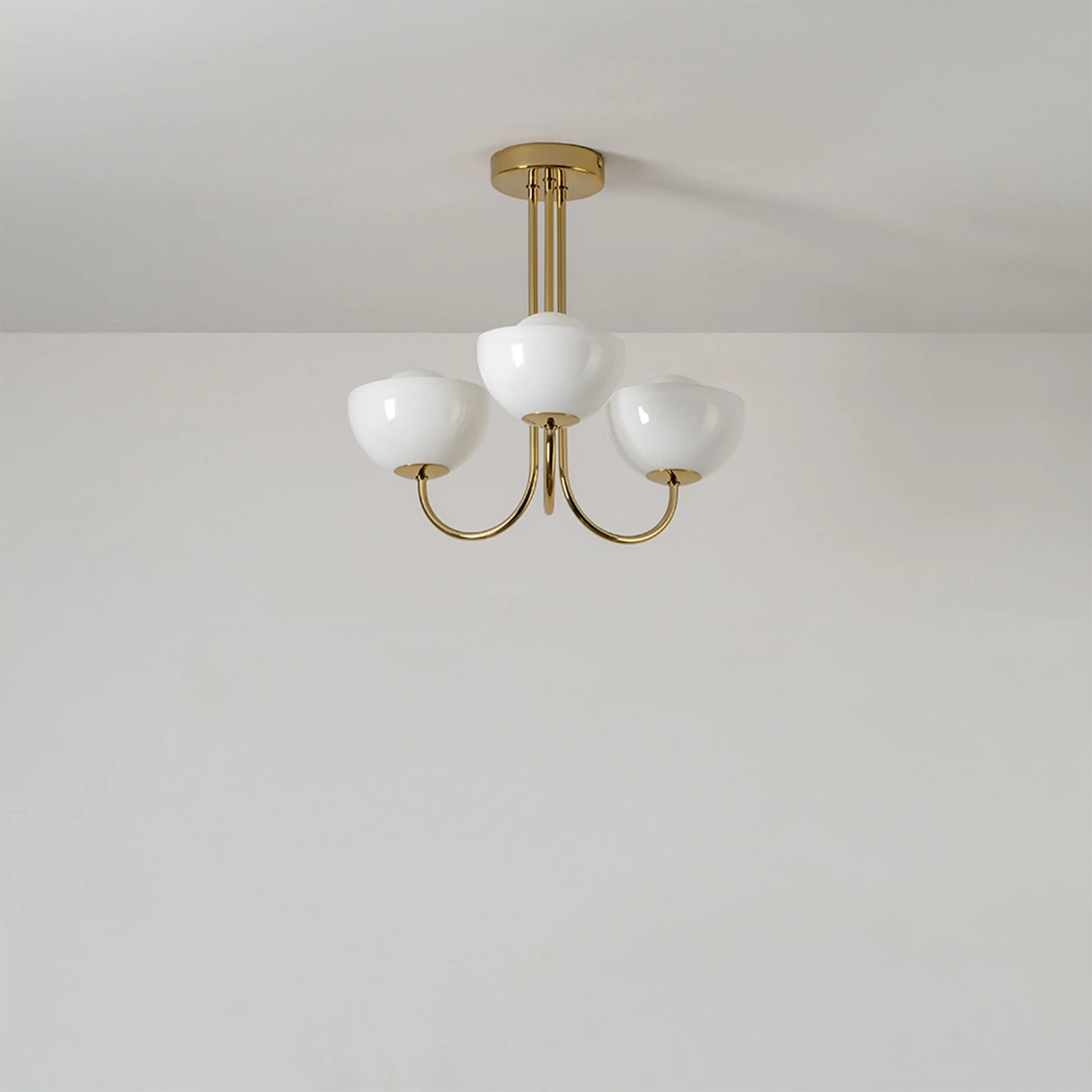 houseof 3 Light Bowl Ceiling Light | Brass