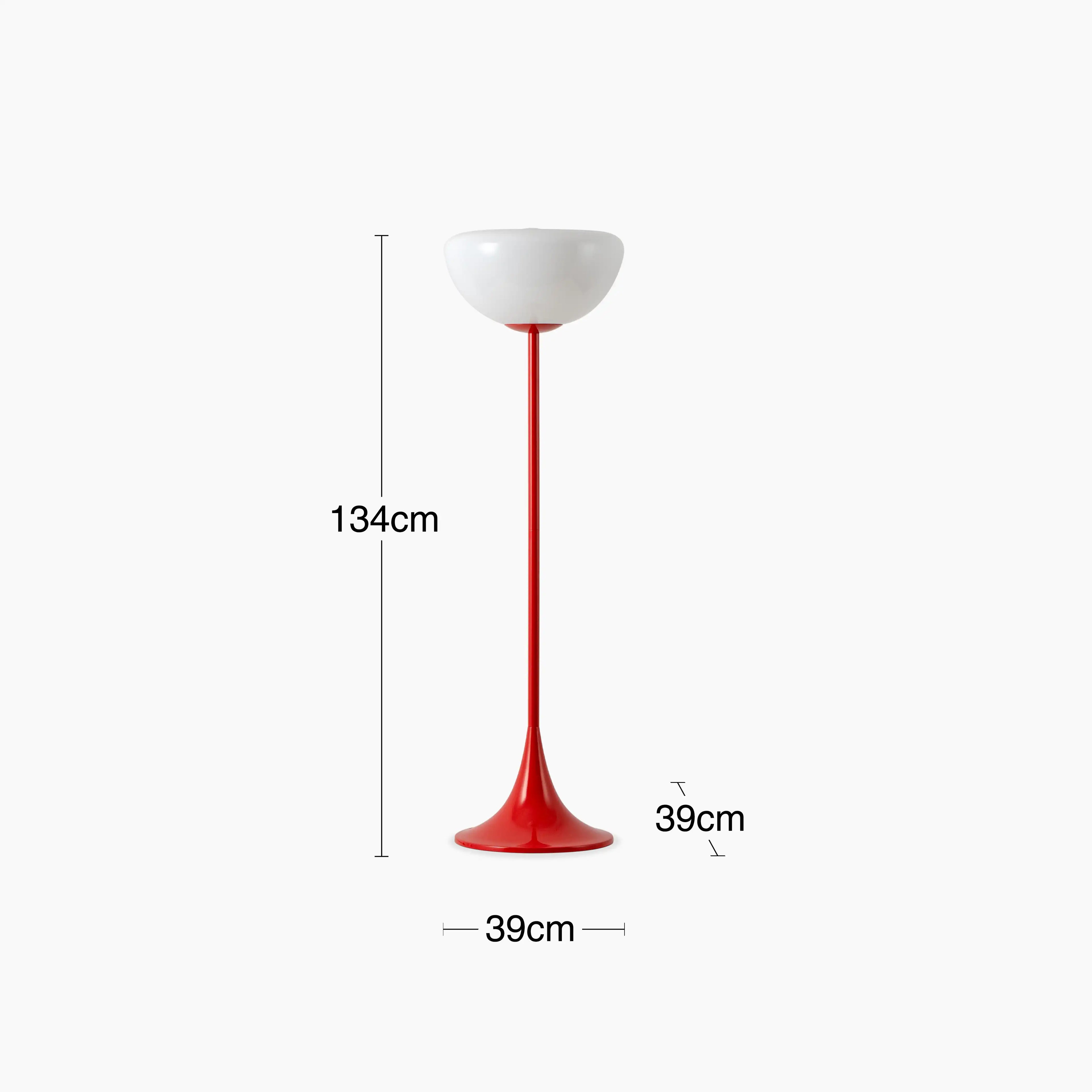 houseof Bowl Floor Lamp | Jam Red