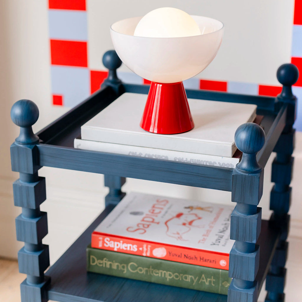 houseof Bowl Cordless Table Lamp | Jam Red