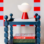 houseof Bowl Cordless Table Lamp | Jam Red