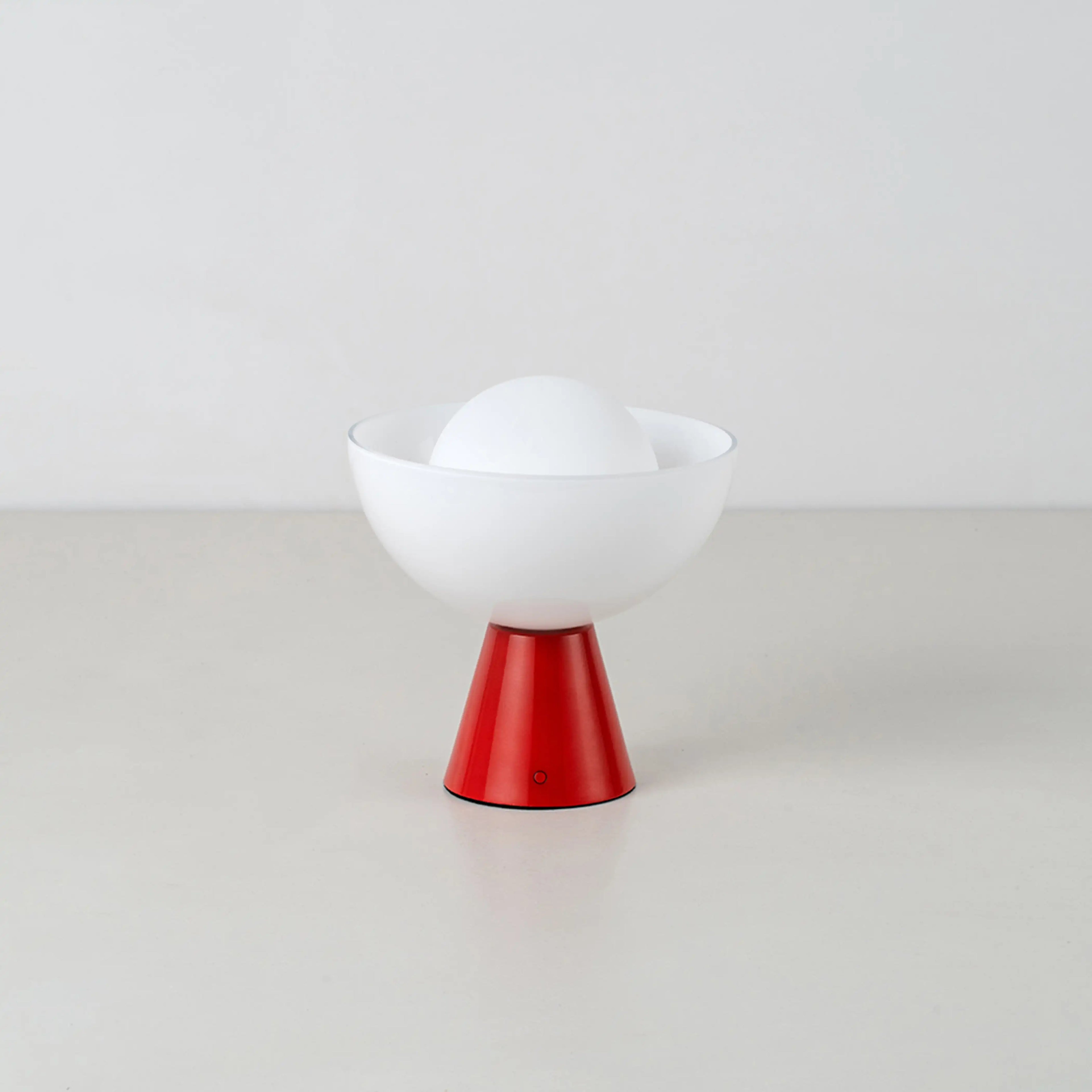 houseof Bowl Cordless Table Lamp | Jam Red