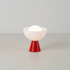 houseof Bowl Cordless Table Lamp | Jam Red