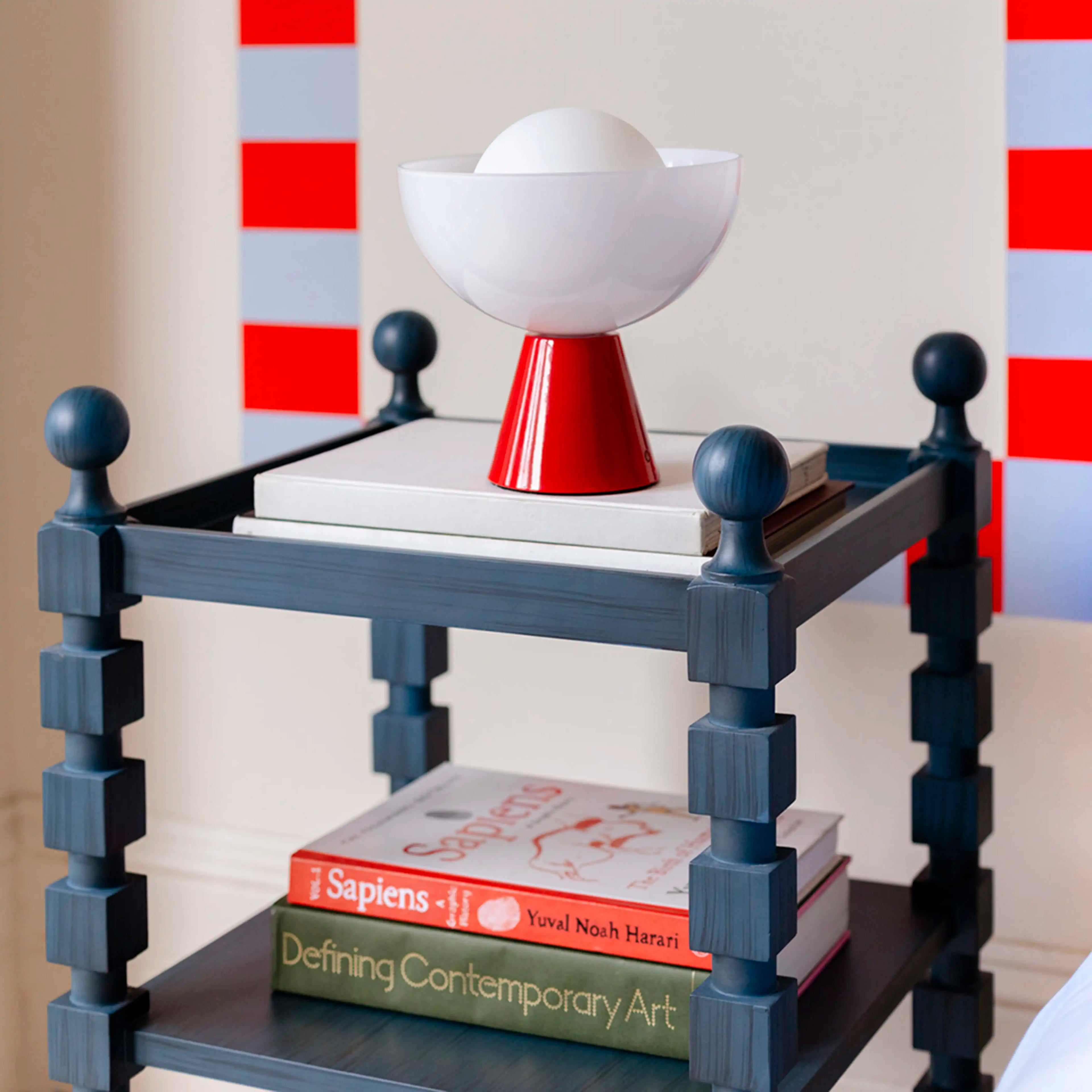 houseof Bowl Cordless Table Lamp | Jam Red