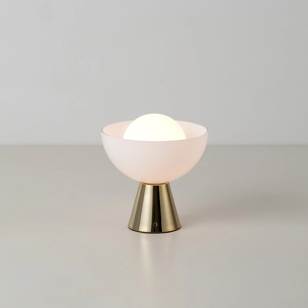 houseof Bowl Cordless Table Lamp | Brass