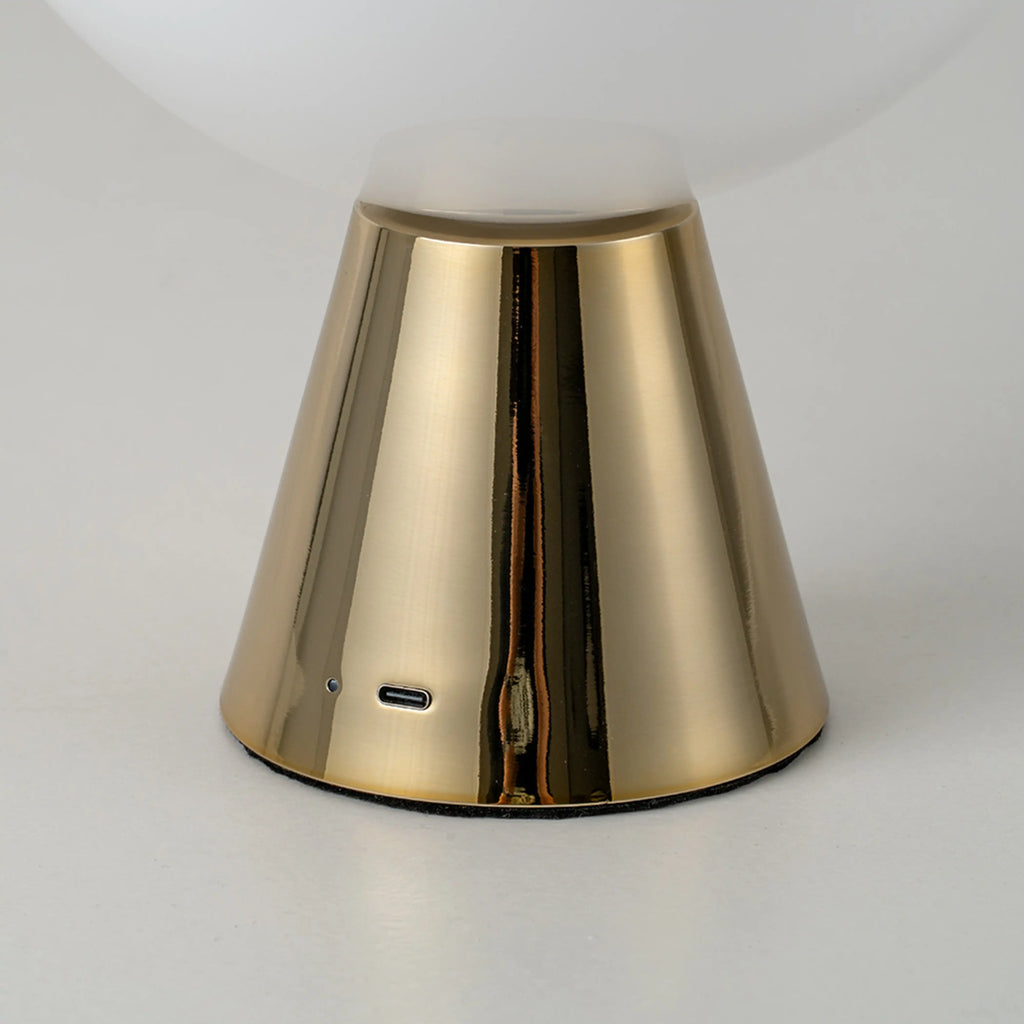 houseof Bowl Cordless Table Lamp | Brass