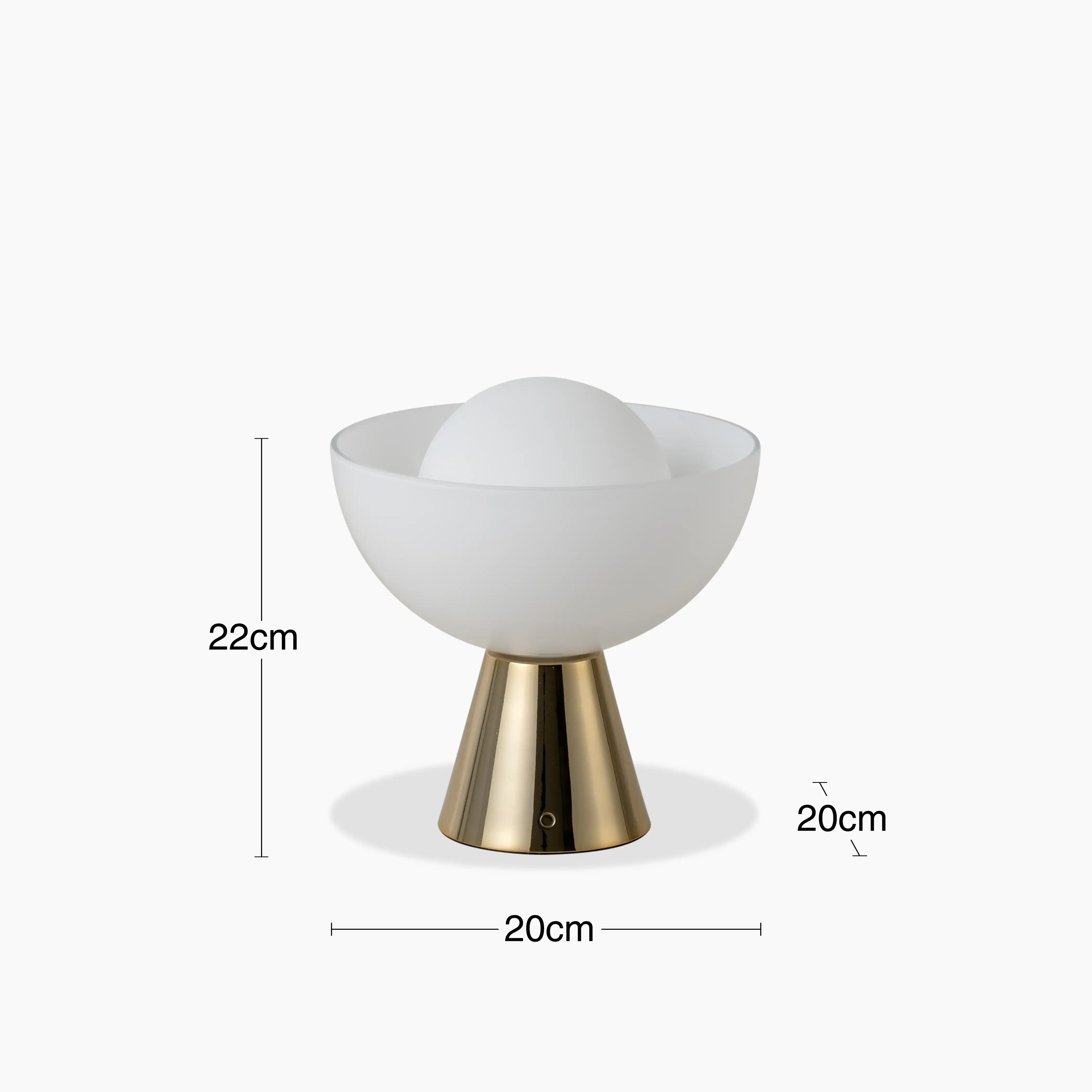 houseof Bowl Cordless Table Lamp | Brass