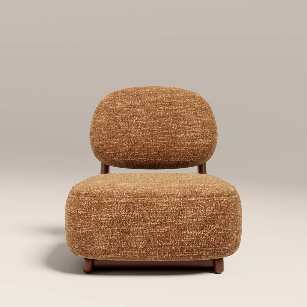 Didsbury Accent Chair | Speckled Honey Sustainable Boucle & Walnut
