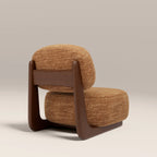 Didsbury Accent Chair | Speckled Honey Sustainable Boucle & Walnut
