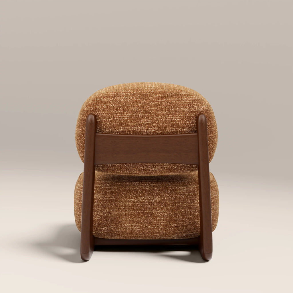 Didsbury Accent Chair | Speckled Honey Sustainable Boucle & Walnut