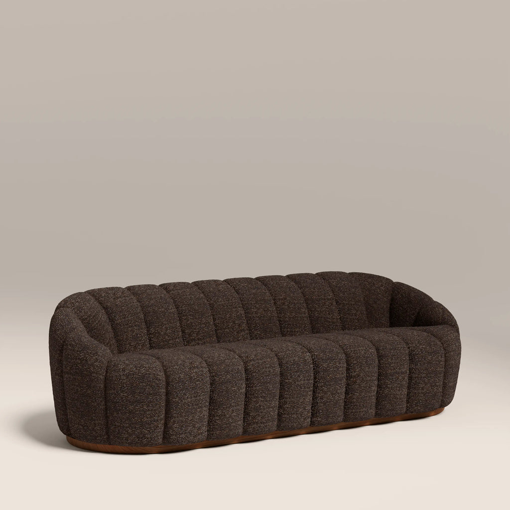 Ivy 3 Seater Sofa | Speckled Espresso Boucle
