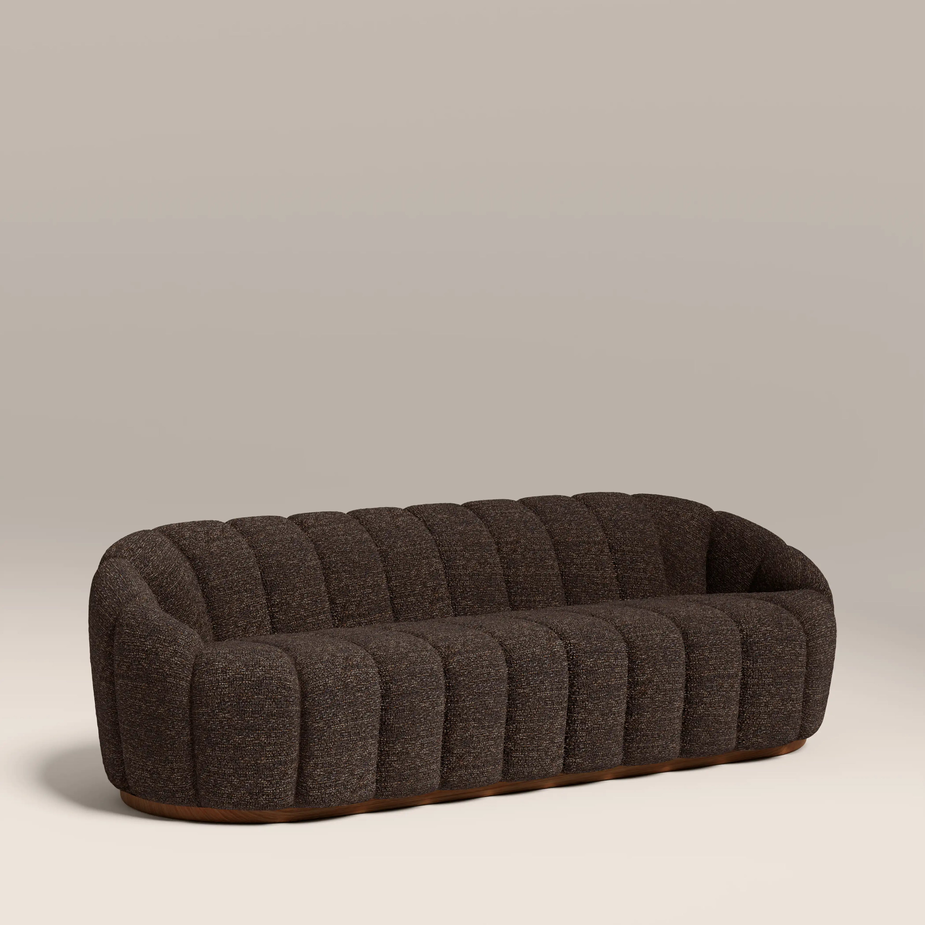 Ivy 3 Seater Sofa | Speckled Espresso Boucle