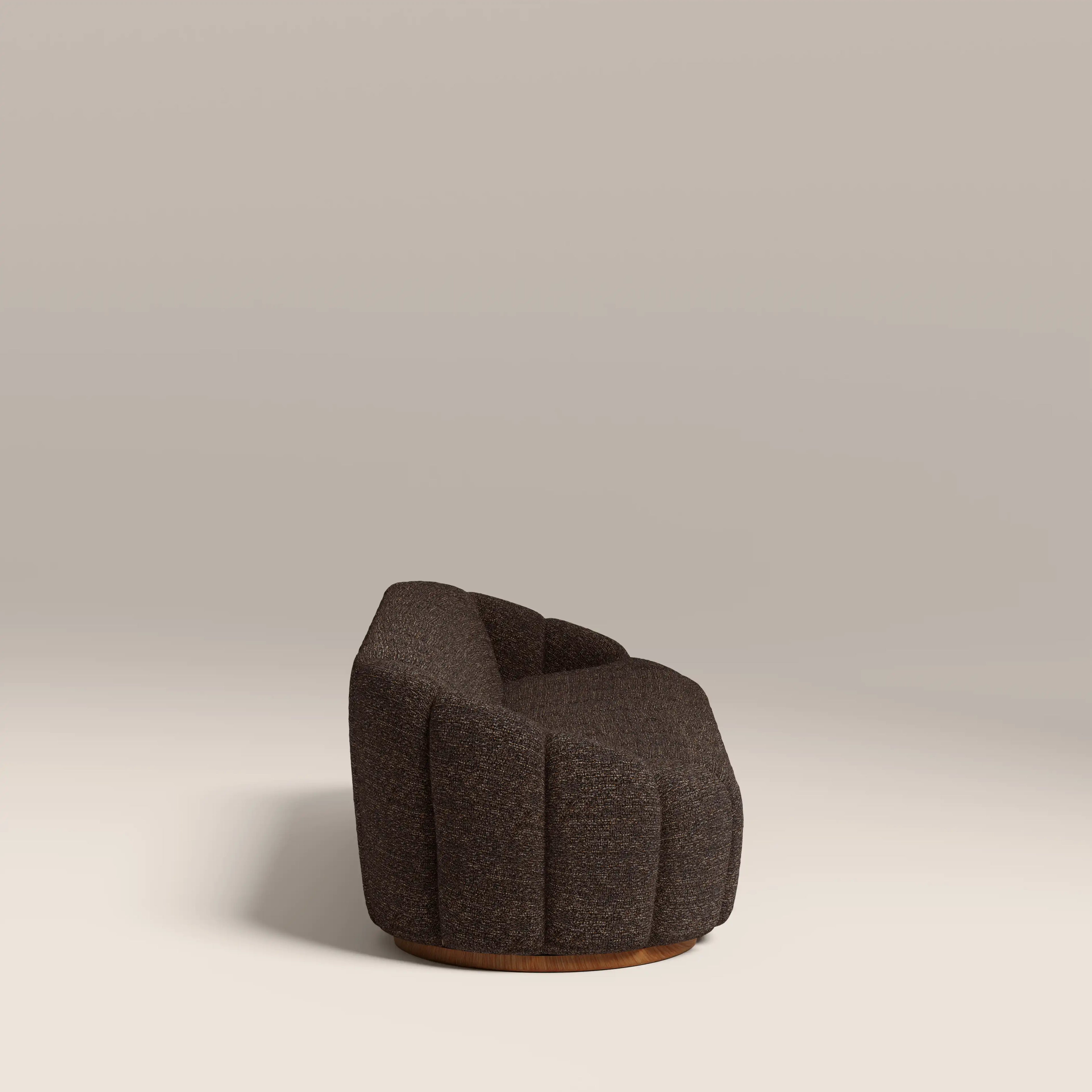 Ivy 3 Seater Sofa | Speckled Espresso Boucle