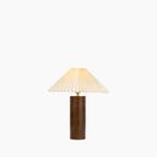 Danika Table Lamp | Natural Linen & Walnut