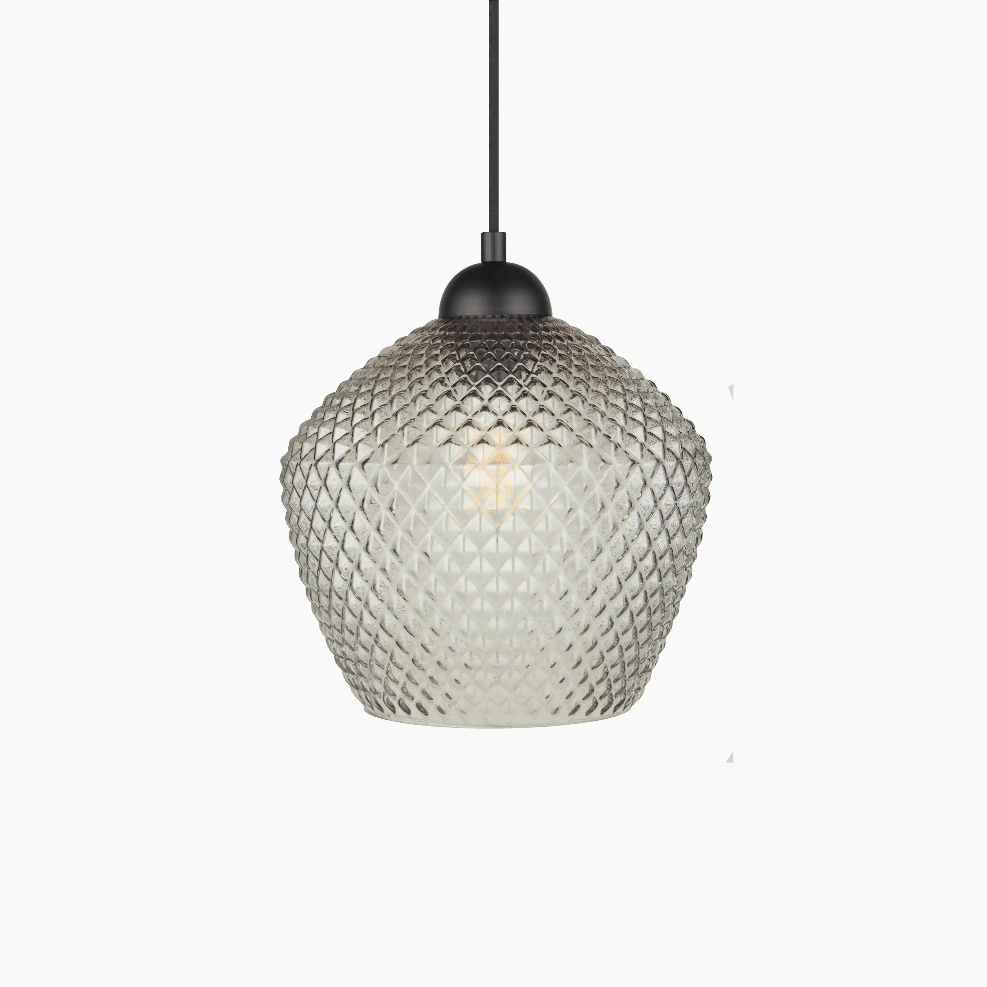 Liana Pendant Light | Smokey Grey & Black